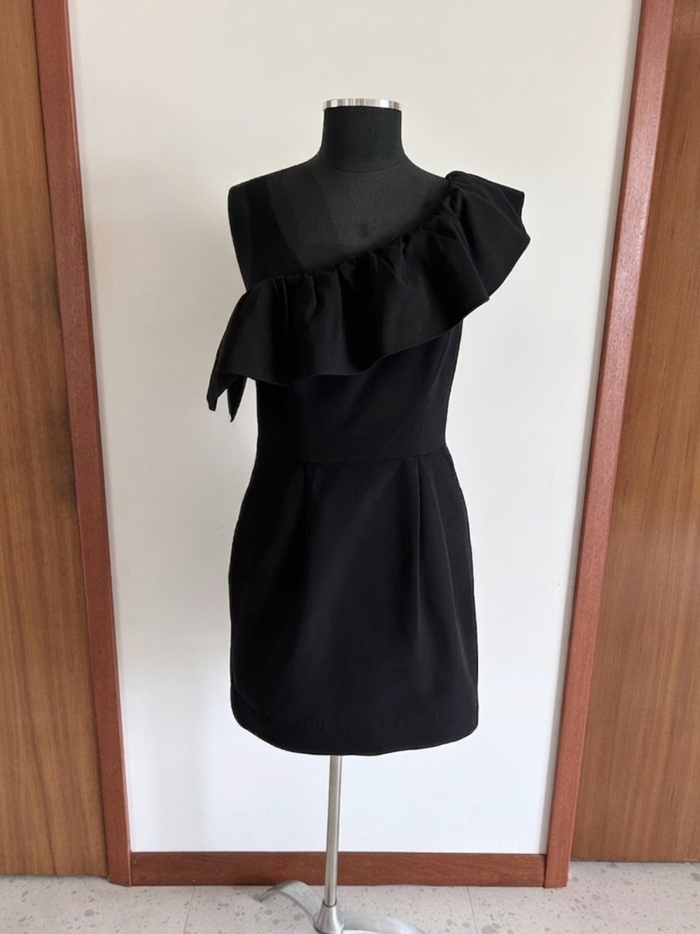 Rebecca Taylor Silk Blend One-Shoulder Ruffled Dress - Size 10
